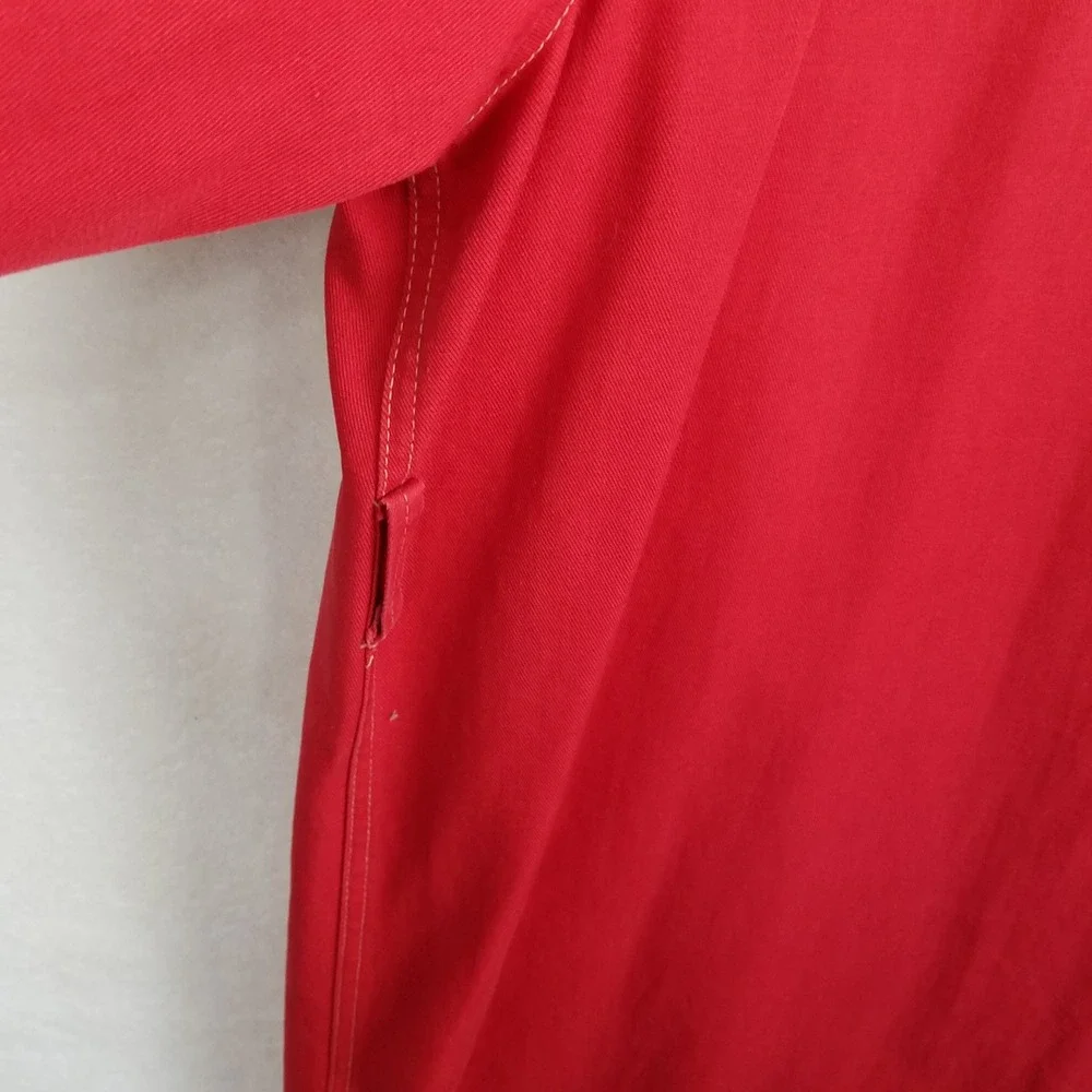 Aquatogs Raincoat Red "Cravenette" Processed Women's Full Length‎ Vintage - Picture 6 of 8